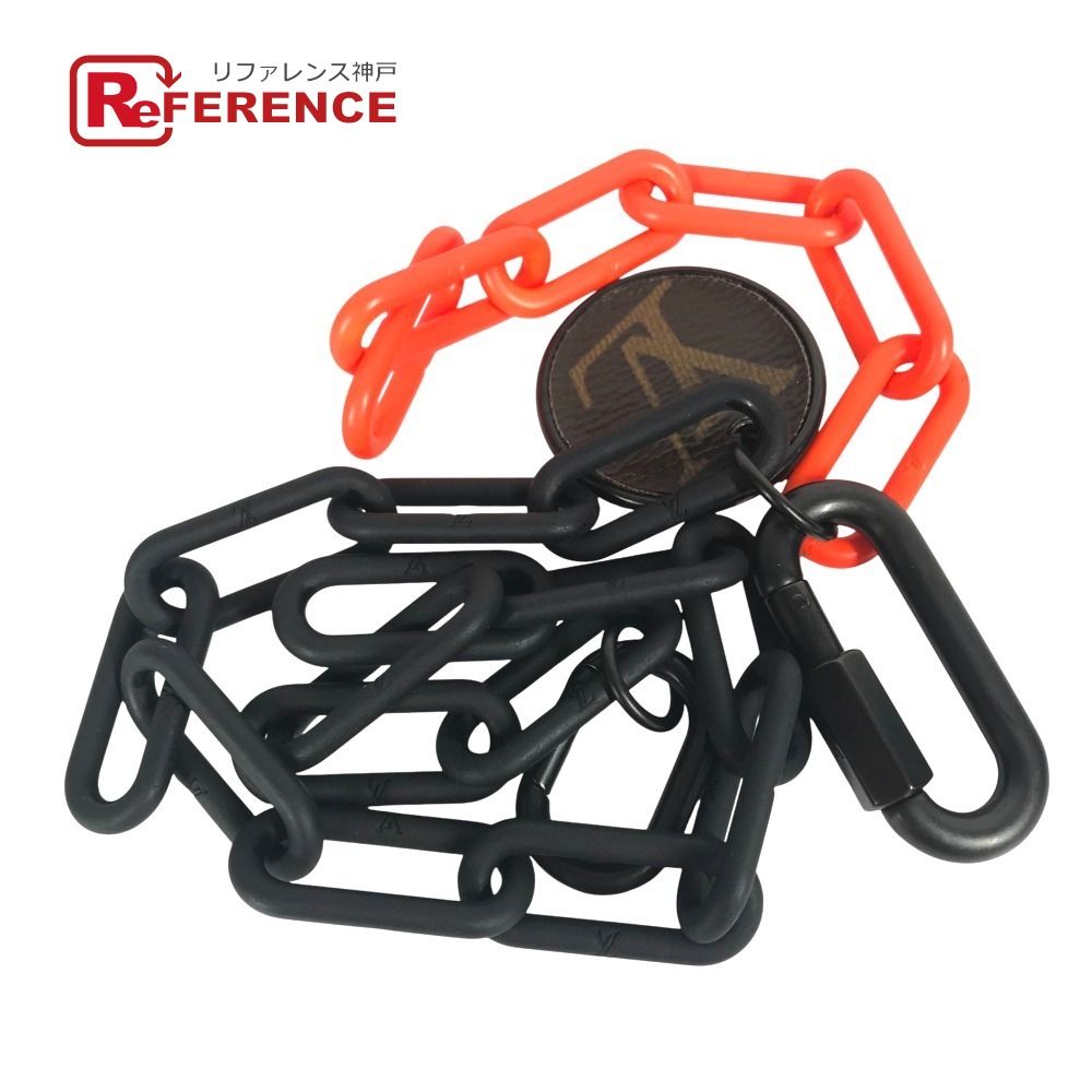 LOUIS VUITTON ルイヴィトン ウォレットチェーン ポルトクレ キーチェーン MP2296 プラスチック ブラック