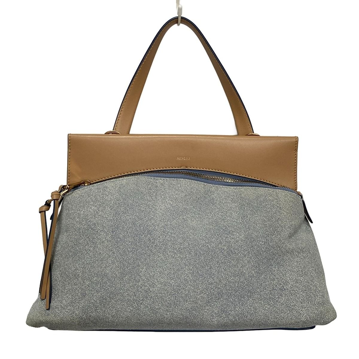 AGNONA(アニオナ) ショルダーバッグ - ブラウン×ライトブルー 2way/斜  