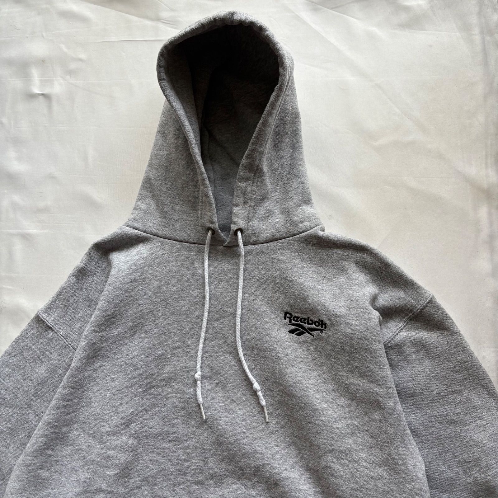 90s Reebok Logo Embroidery Pullover Hoodie リーボック ロゴ