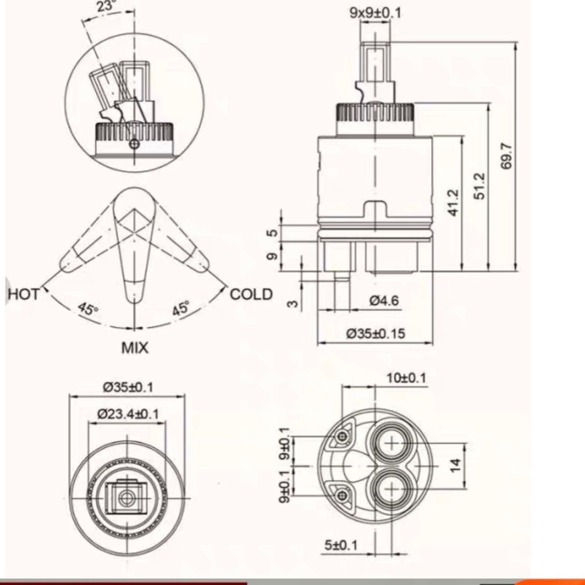 LIXIL INAX.A-3830対応35型A-7770互換 シングルレバー混合水栓蛇口