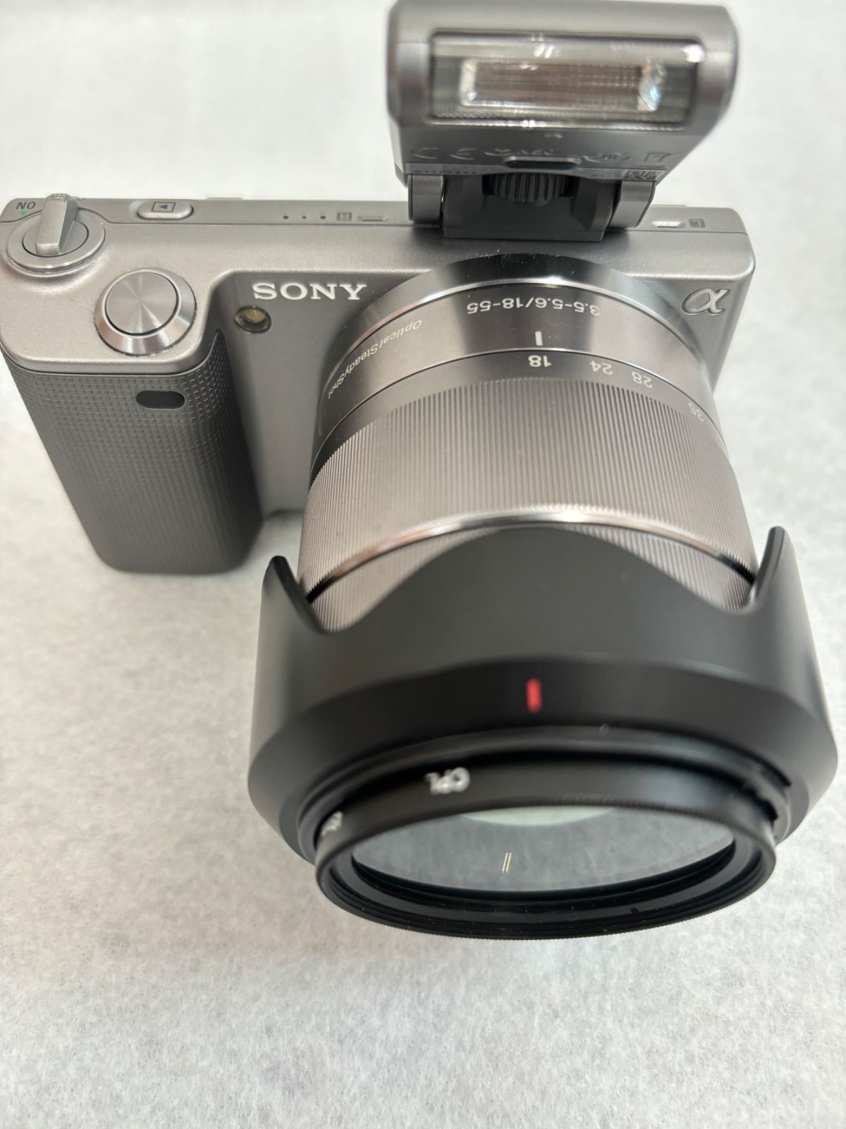 SONY α NEX-5 デジカメ SEL1855 SEL16F28 レンズ シルバー