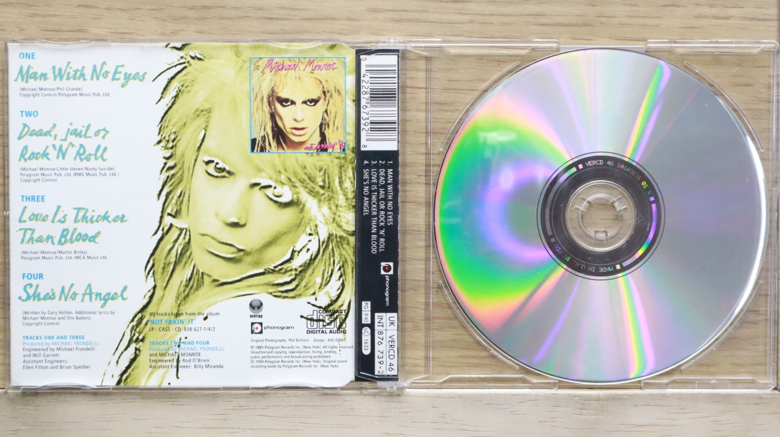 マイケル・モンロー/マン・ウィズ・ノー・アイズ　8センチ8cmシングルCD マイケル・モンロー/マン・ウィズ・ノー・アイズ 8センチ8cm