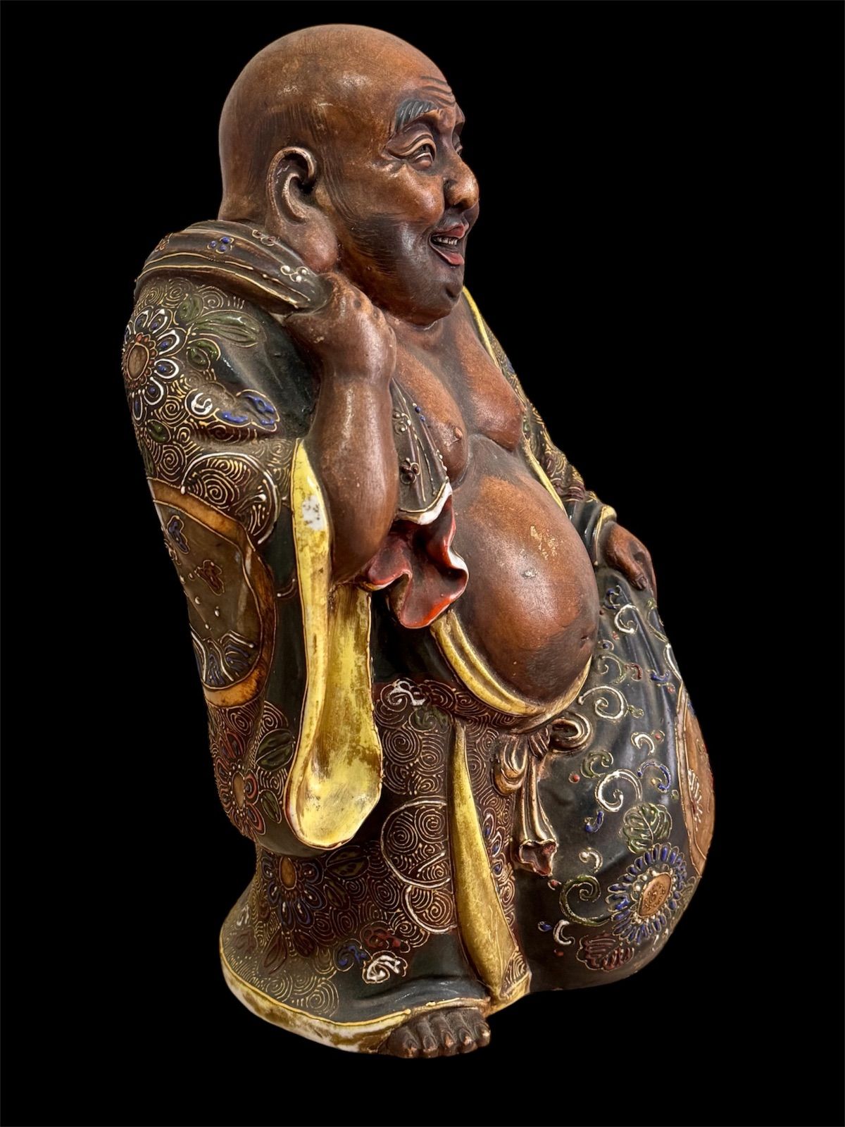 九谷焼 七福神 布袋様 特大 超特大！ 九谷焼 布袋尊（布袋さま） 七福神 縁起物 布袋様 九谷焼