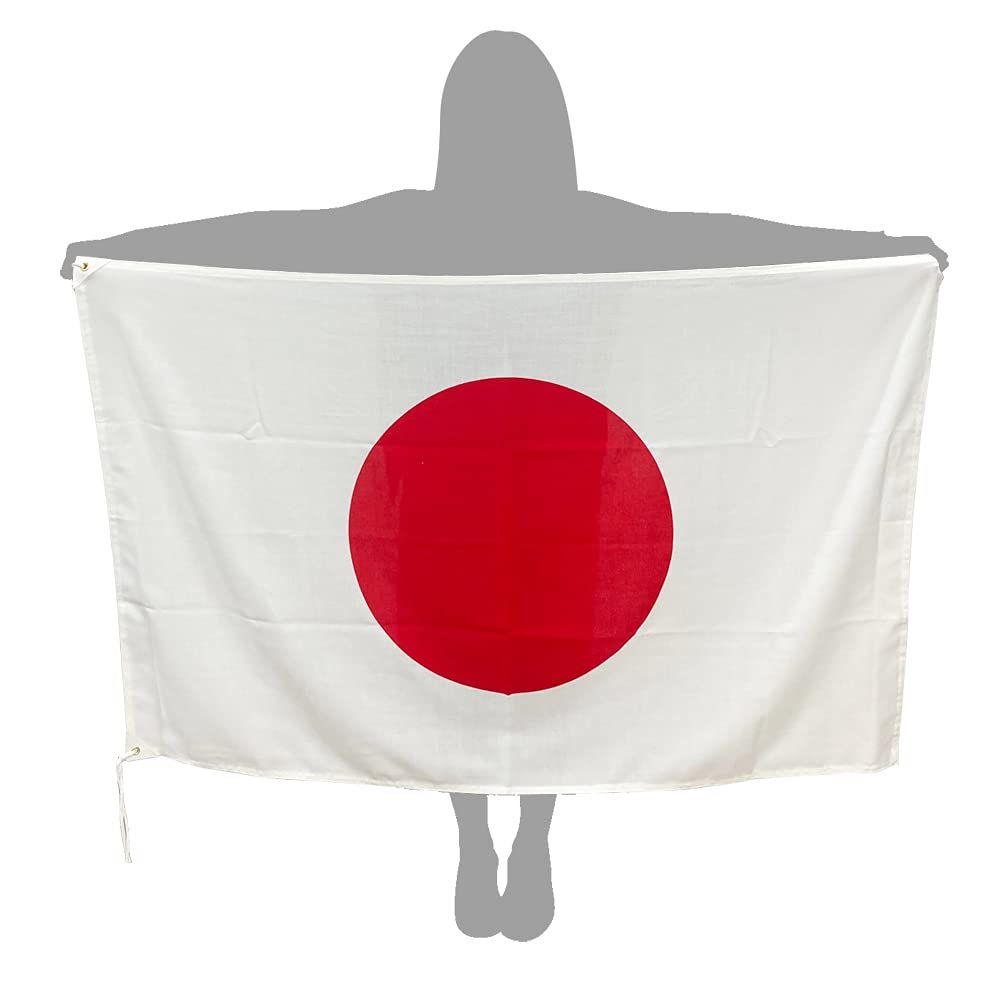 国旗 日の丸 日本製 エクスラン（屋外向けの丈夫な生地)掲揚 応援 祝日 学校 (90×135cm)