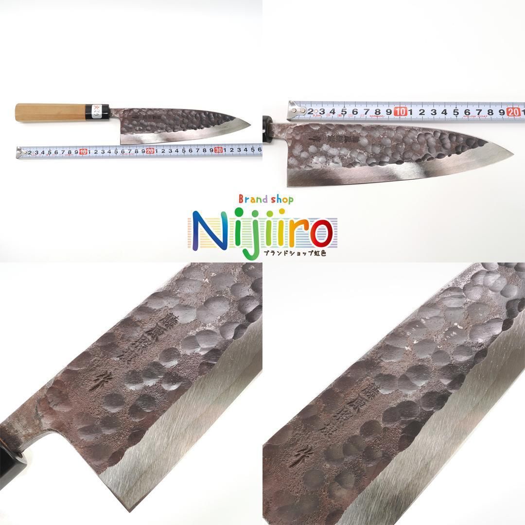 新品同様】藤原照康作 伝家の宝刀 包丁 青紙スーパー 出刃包丁