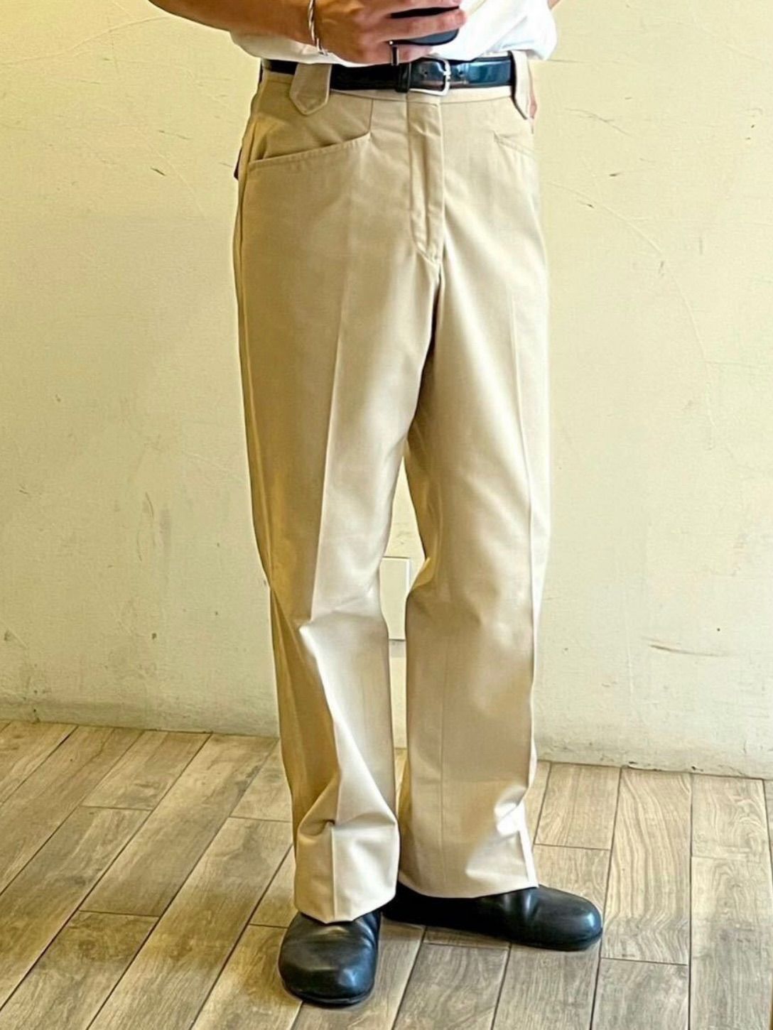80 s ウエスタン パンツ ベージュ スラックス USA ビンテージ P 5-04025-2343