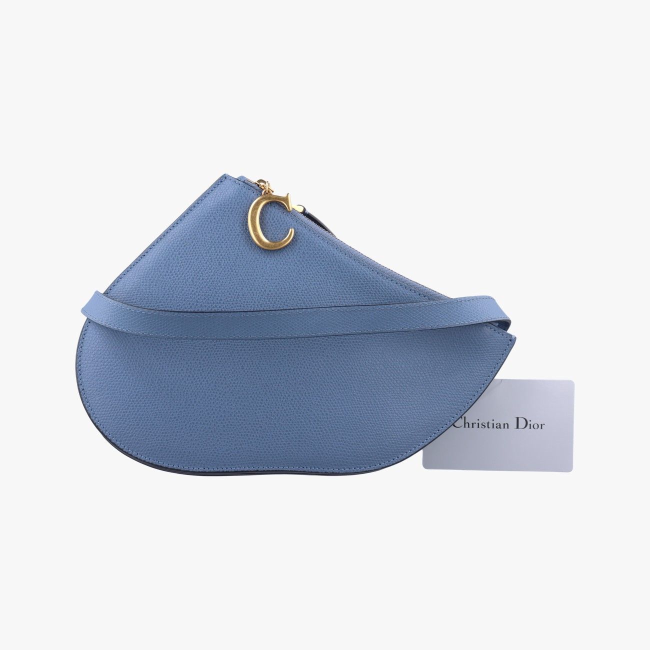 クリスチャンディオールChristian Diorサドル ブルー レザー 05-RU-0169