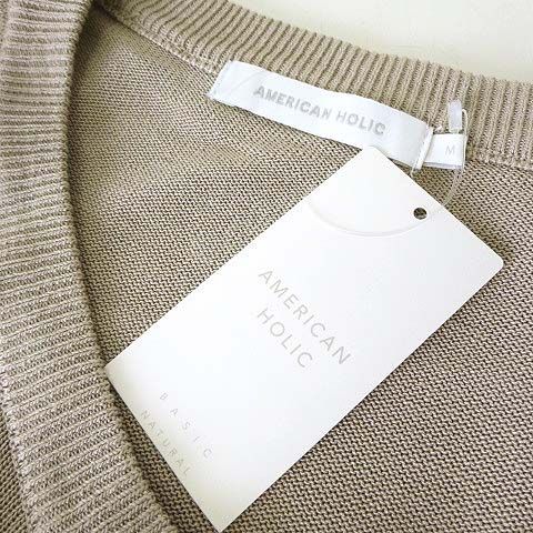 AMERICAN HOLIC アメリカンホリック　ベージュ　ニット　トップス アメリカンホリック AMERICAN HOLIC ニット セーター 長袖