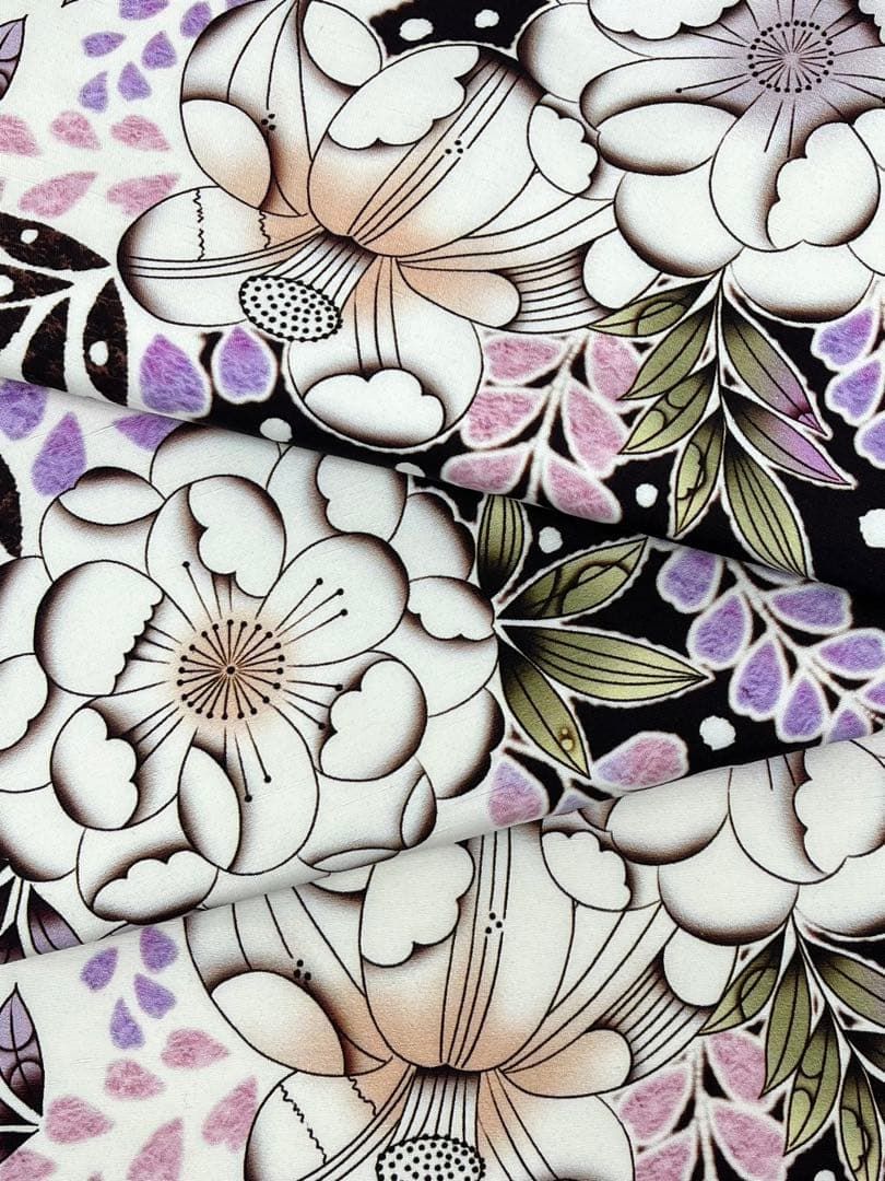 越後小千谷 本場小千谷紬 辻ヶ花 全通 九寸名古屋帯 ♥品 正絹 Q1139