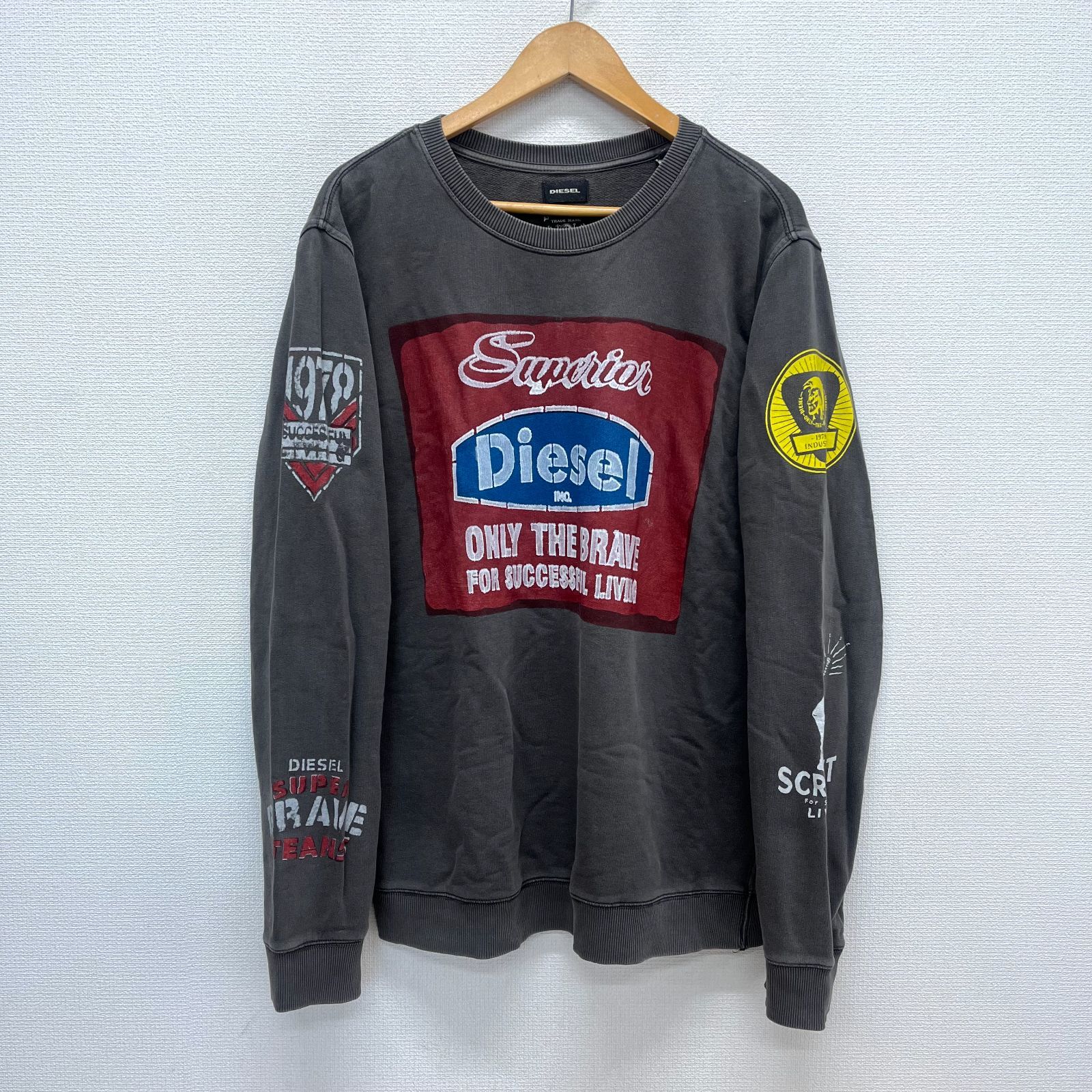 DIESEL ディーゼル スウェット トレーナー ロゴ プリント M