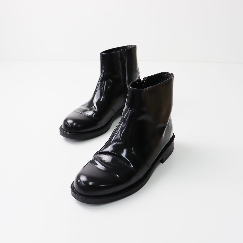 クレマン KLEMAN ONAGRE サイドジップ エナメル ショート ブーツ 38  