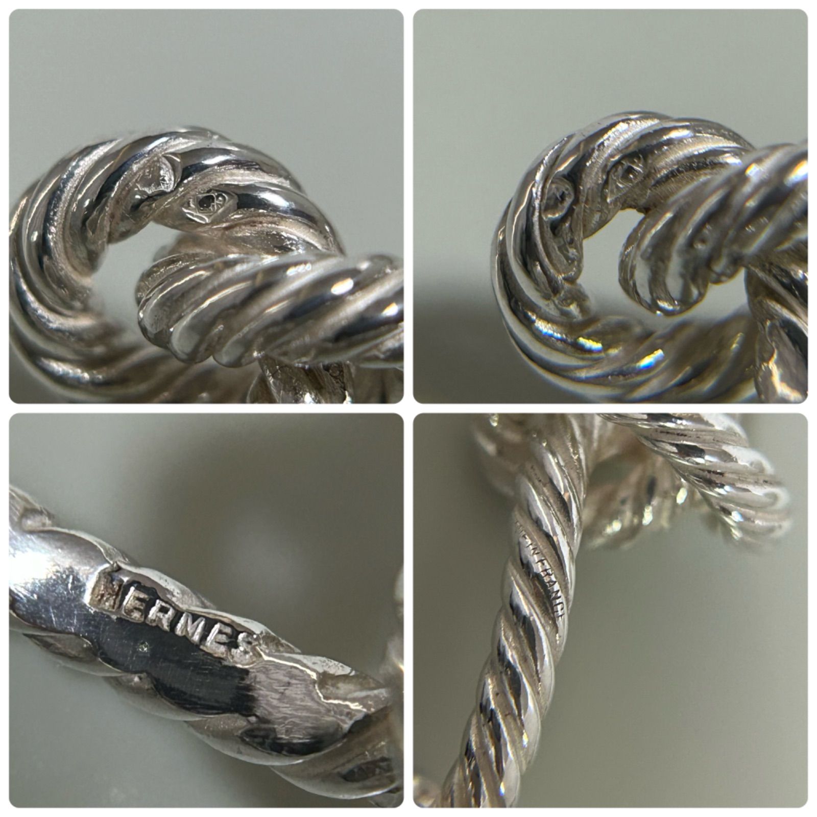 エルメス 希少 カフス カフリンクス AG925 ヴィンテージ HERMES - メルカリ