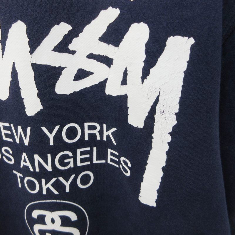 ステューシー STUSSY WORLD TOUR スウェット トレーナー 裏起毛
