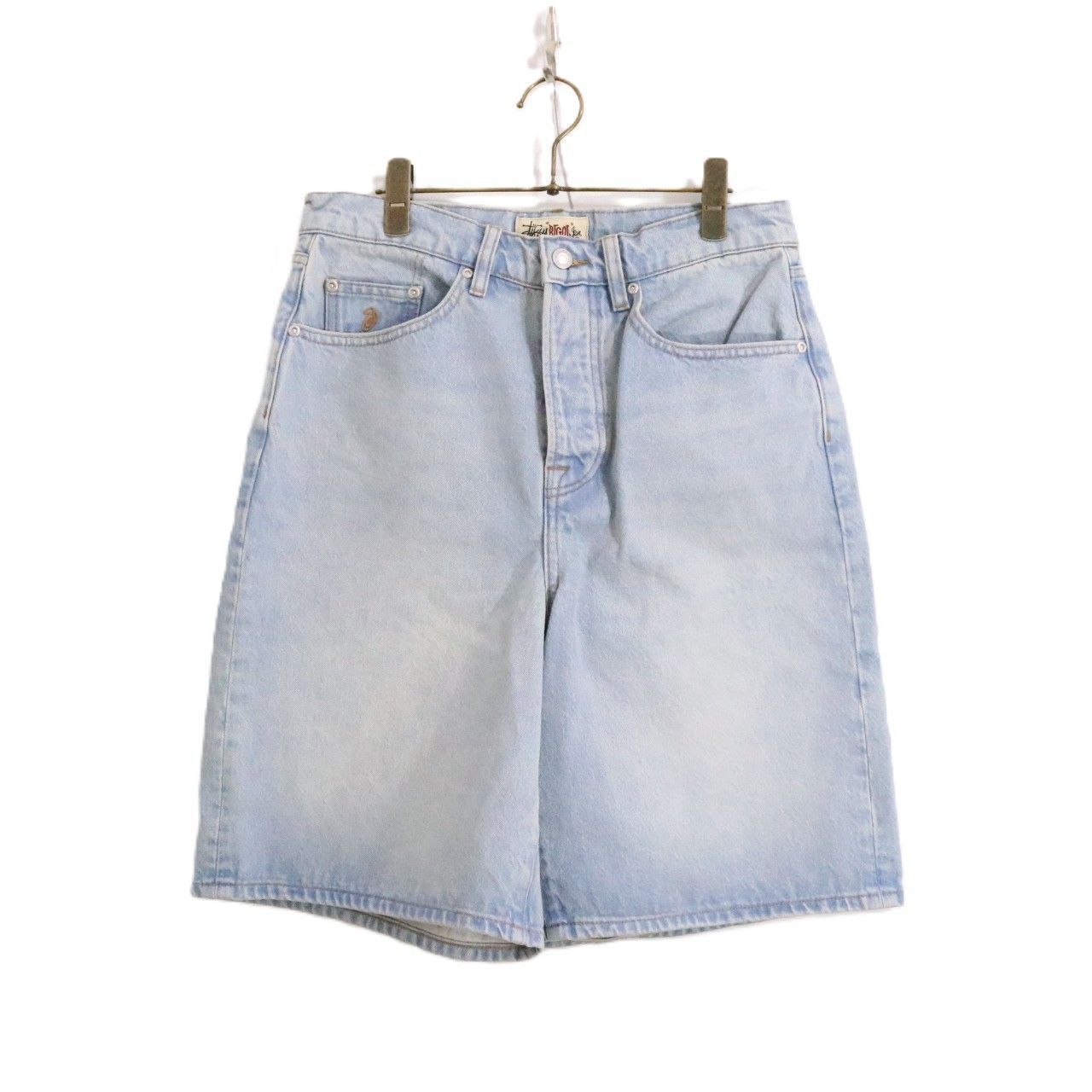 A STUSSY ステューシー 28 Mサイズ メンズ ショートパンツ デニム Stüssy DENIM BIG OL JEAN SHORTS 正規品 A 古着