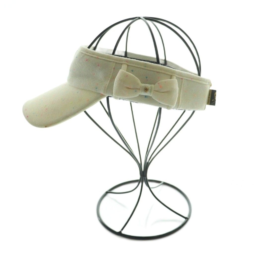 ロゴ刺繍サンバイザー キャップ