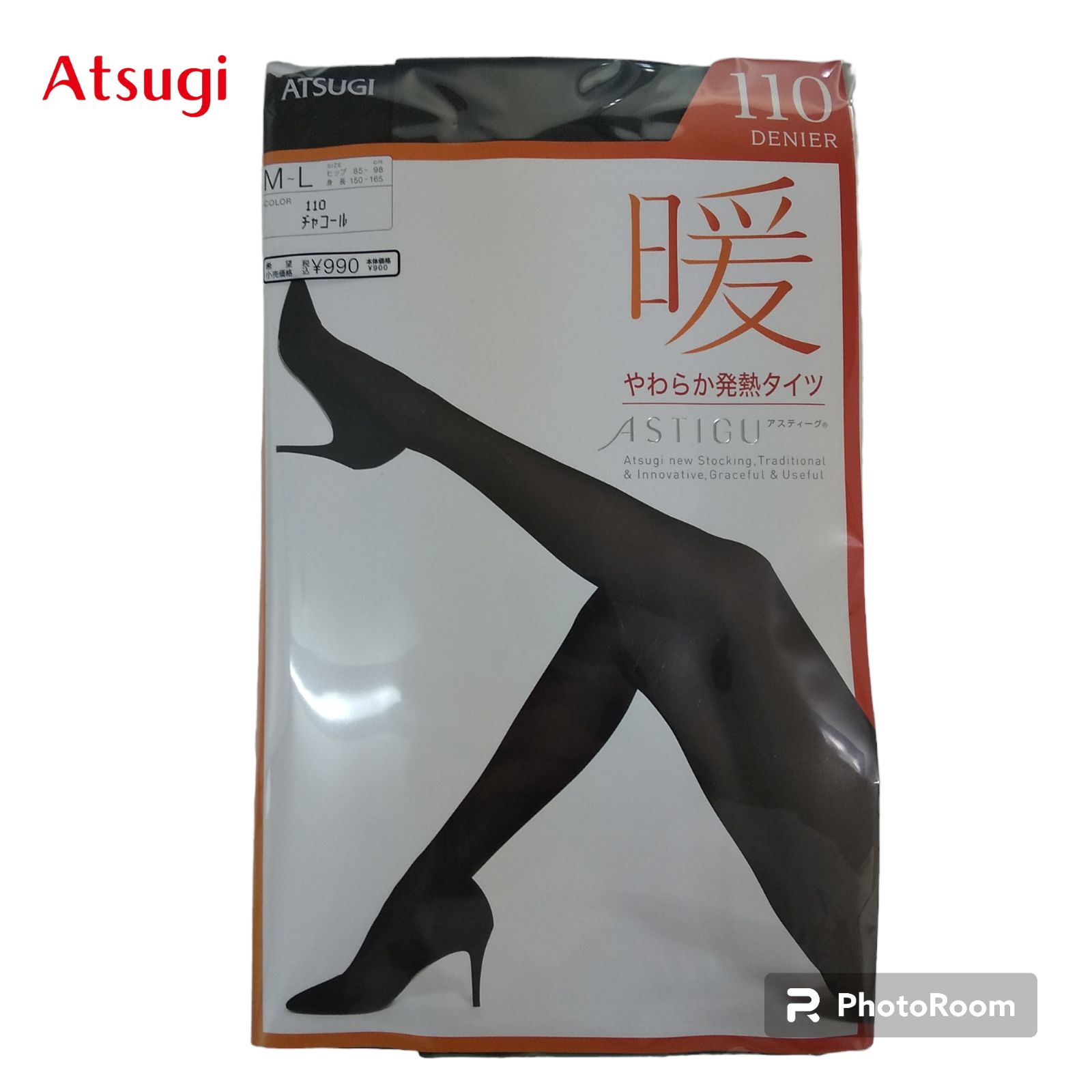 新品] ASTIGU 暖 発熱タイツ M-L 80デニール 3足まとめ売 - レッグウェア