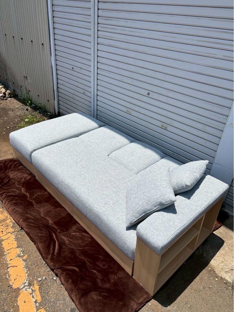 4EN128 葉山ガーデン 3人掛けソファ オーク 無垢材 トリプルソファ