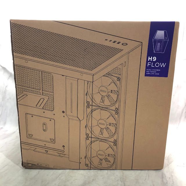 【新品・未開封品】NZXT H9 Flow 2層構造ミドルタワーPCケース White CM-H91FW-01 F0725 0805ML012 0120240805100403