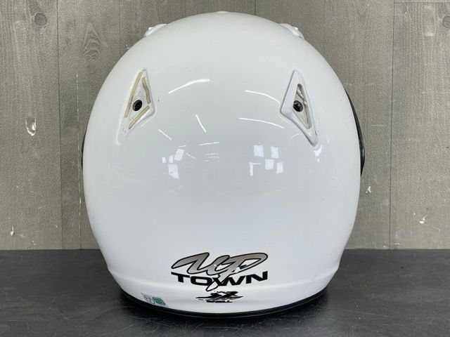 ジェットヘルメット 【中古】 Arai アライ UP TOWN SZ-M 59-60cm ホワイト オートバイ バイク アップタウン PSCマーク有 / 58196