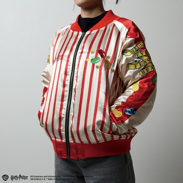 ニコアンド スカジャン トムとジェリー刺繍 ワーナーブラザーズコラボ