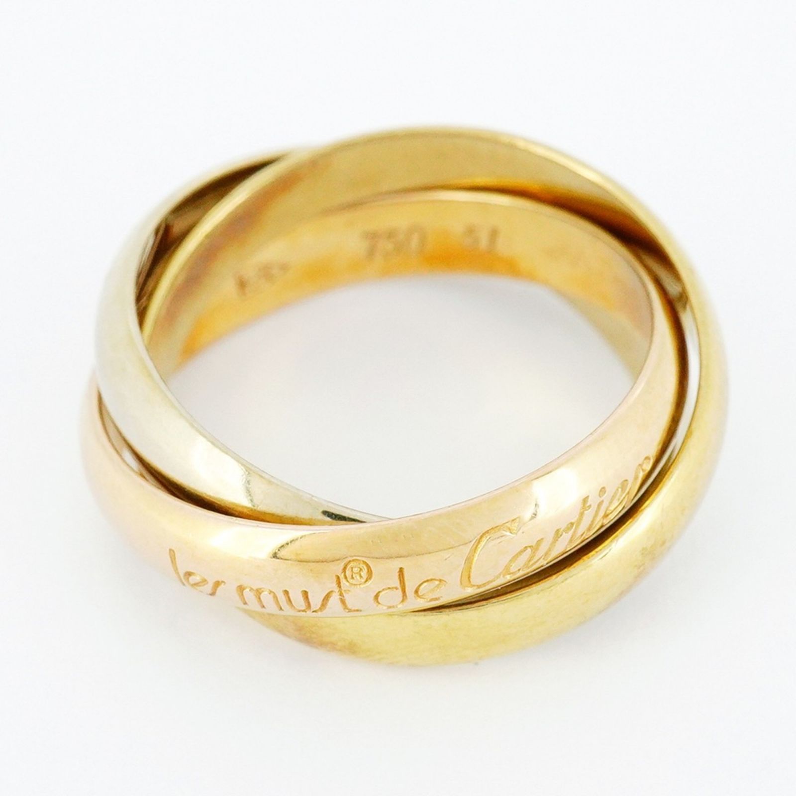 カルティエ Cartier 2ハート #50 リング K18 WG PG ホワイト ピンク