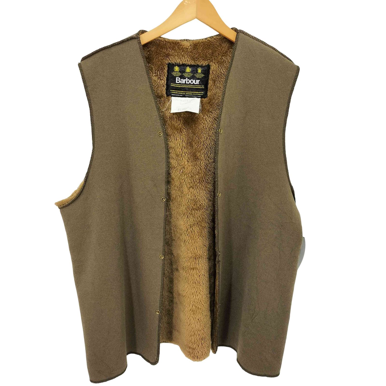 バブアー 英国製 ベスト ライナー ファーベスト リバーシブル 90s C42 バブアー ファーライナー ベスト ジレ リバーシブル Barbour FUR