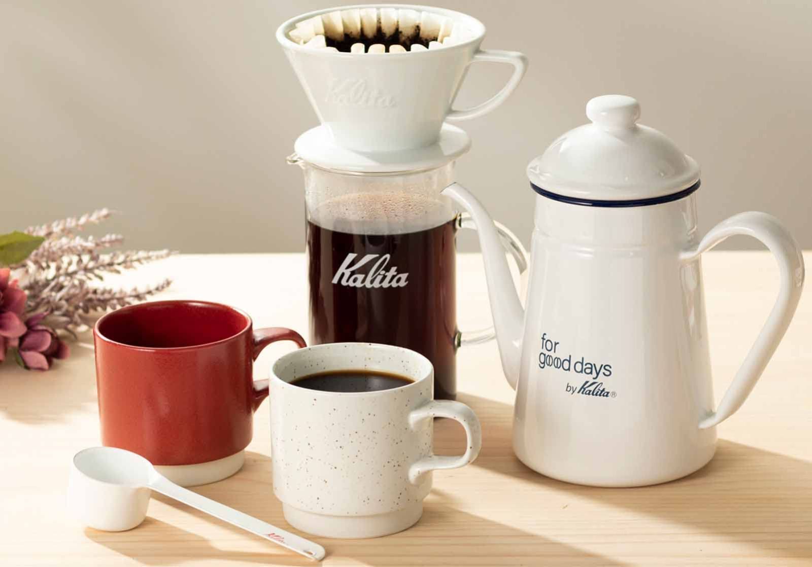 特価商品】カリタ Kalita コーヒーポット ホーロー 琺瑯 ホワイト