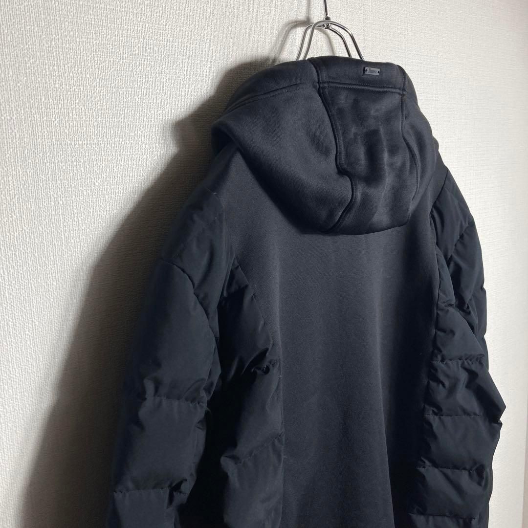 【極美品】ヘルノ　ダウン切り替えジップアップパーカー　サイズ52 極美品】ヘルノ ダウン切り替えジップアップパーカー サイズ52