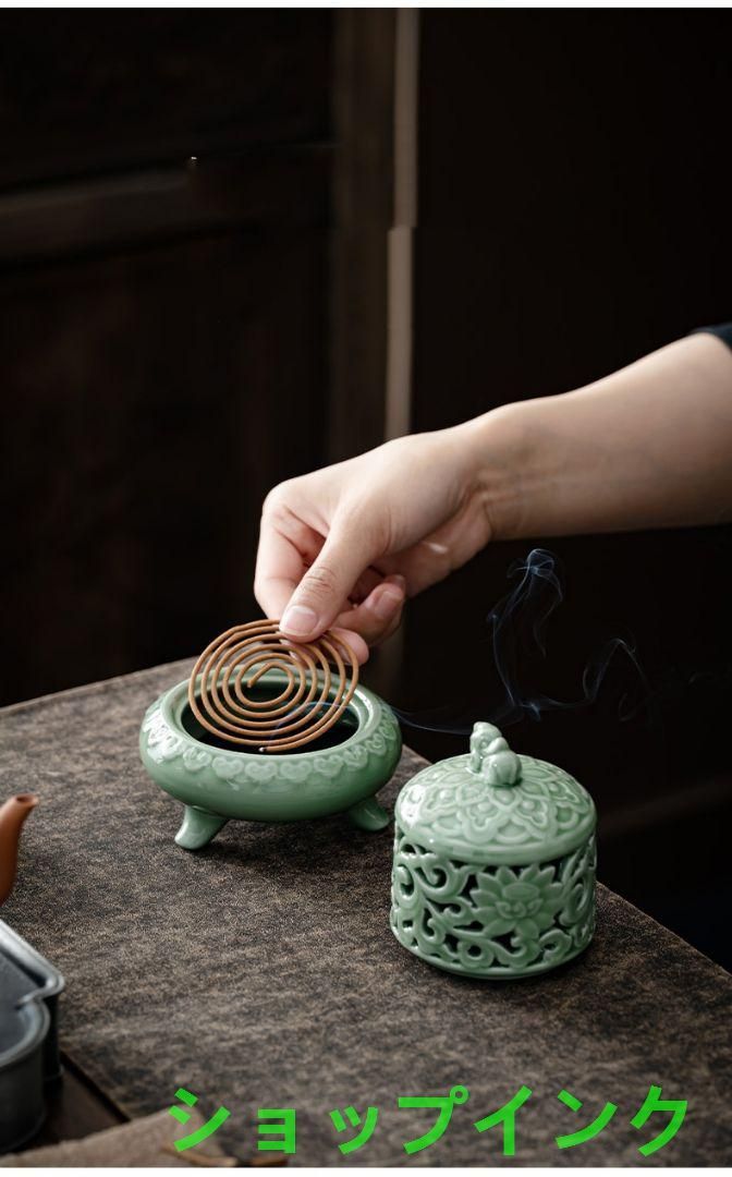 蓮の花香炉 装飾品 現代工芸品 美術品 置物 銅細工 蓮の