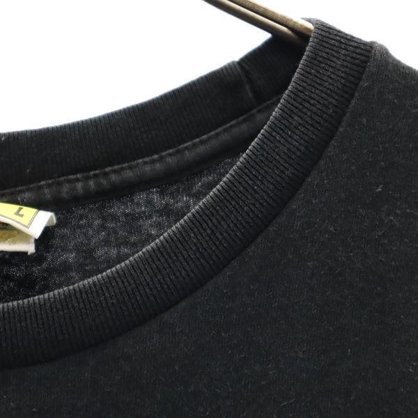 ベイプ 日本製 プリント 半袖 Tシャツ L 黒系 BAPE A BATHING APE ロゴ メンズ   【230622】 メール便可