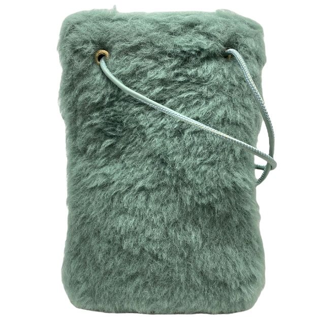 マックスマーラ CROSSY クロッシー テディベア ショルダーバッグ フォンポーチ ファーバッグ ネックポーチ グリーン ロゴ Max Mara 安心品質 レディース ブランドバッグ 感 ミニショルダー ファッション小物