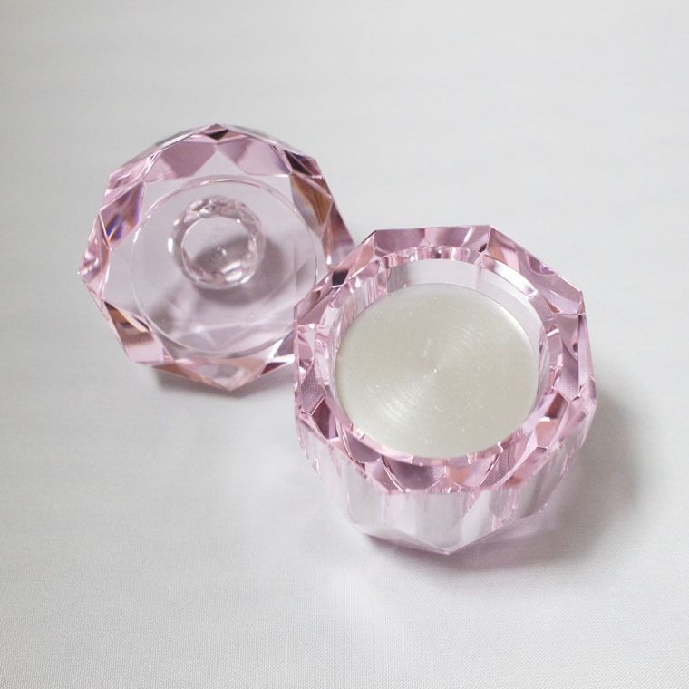 ミニ骨壷 クリスタル メモリアルケース ピンク 丸型 仏具 モダン仏具 骨壷 骨壺 遺骨入れ 遺灰 遺髪 形見入れなどにも 手元供養