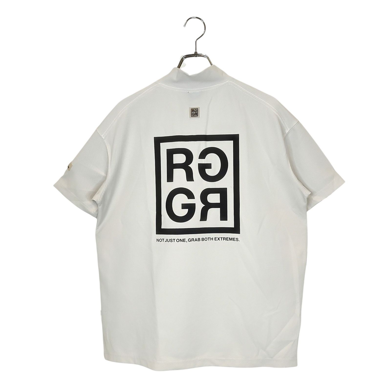 ［完売品］RUFFLOG ホワイト　モックネック Tシャツ M 完売品］RUFFLOG ホワイト モックネック Tシャツ M サイズ：L