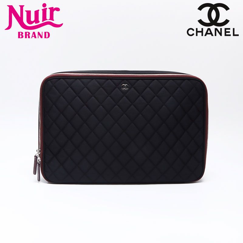 CHANEL シャネル クラッチバッグ 17番台 2012-2013 クリスマス ナイロン ラップトップ PC ケース