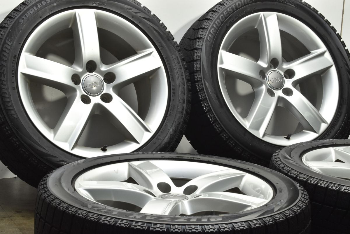 バリ溝 アウディ 純正 A4 A5 TT 等 17in 7J 37 PCD112 ブリヂストン ブリザックVRX 225|50R17 4本セット 品番 8R0.071.497 AUDI Q5