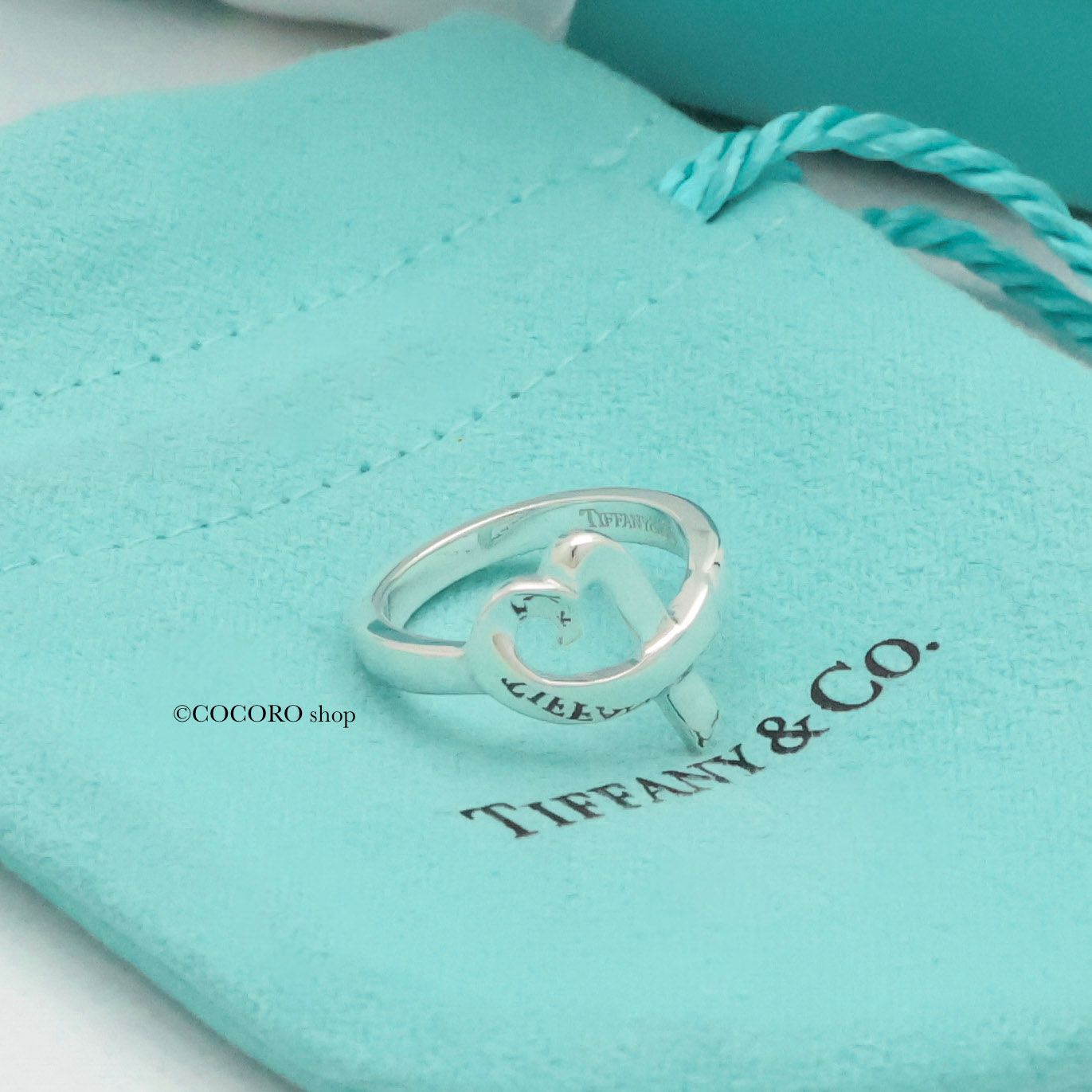 TIFFANY&Co. ラビングハート 1P ダイヤモンド リング・指輪 SV