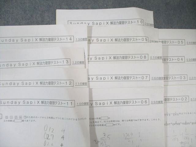 SAPIX 小6 サピックス SS特訓 解法力 算数 通年セット 【全14回分フル