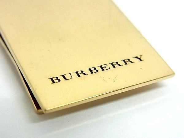 □極美品□ BURBERRY バーバリー マネークリップ 札ばさみ メンズ