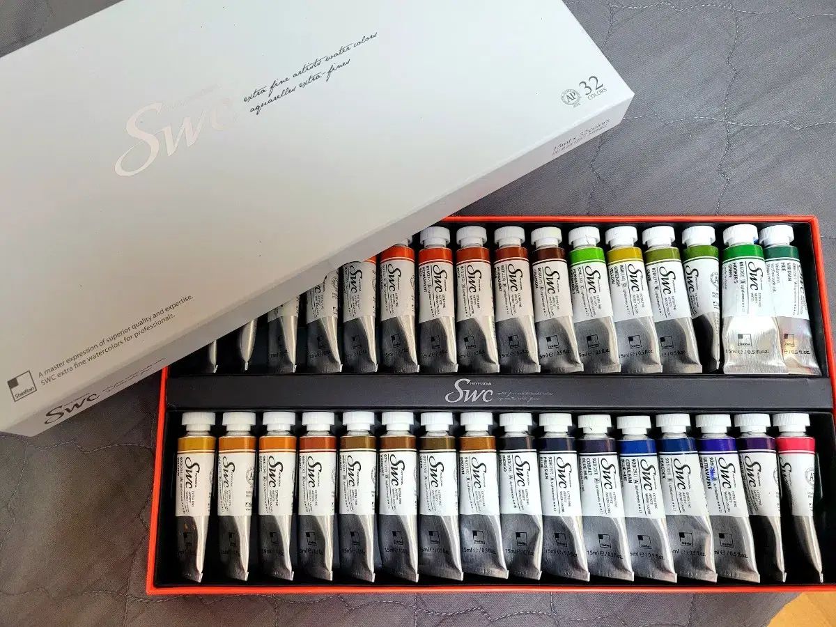 シングルピグメント透明水彩絵具 SWC 32 カラー トップグレード シンク