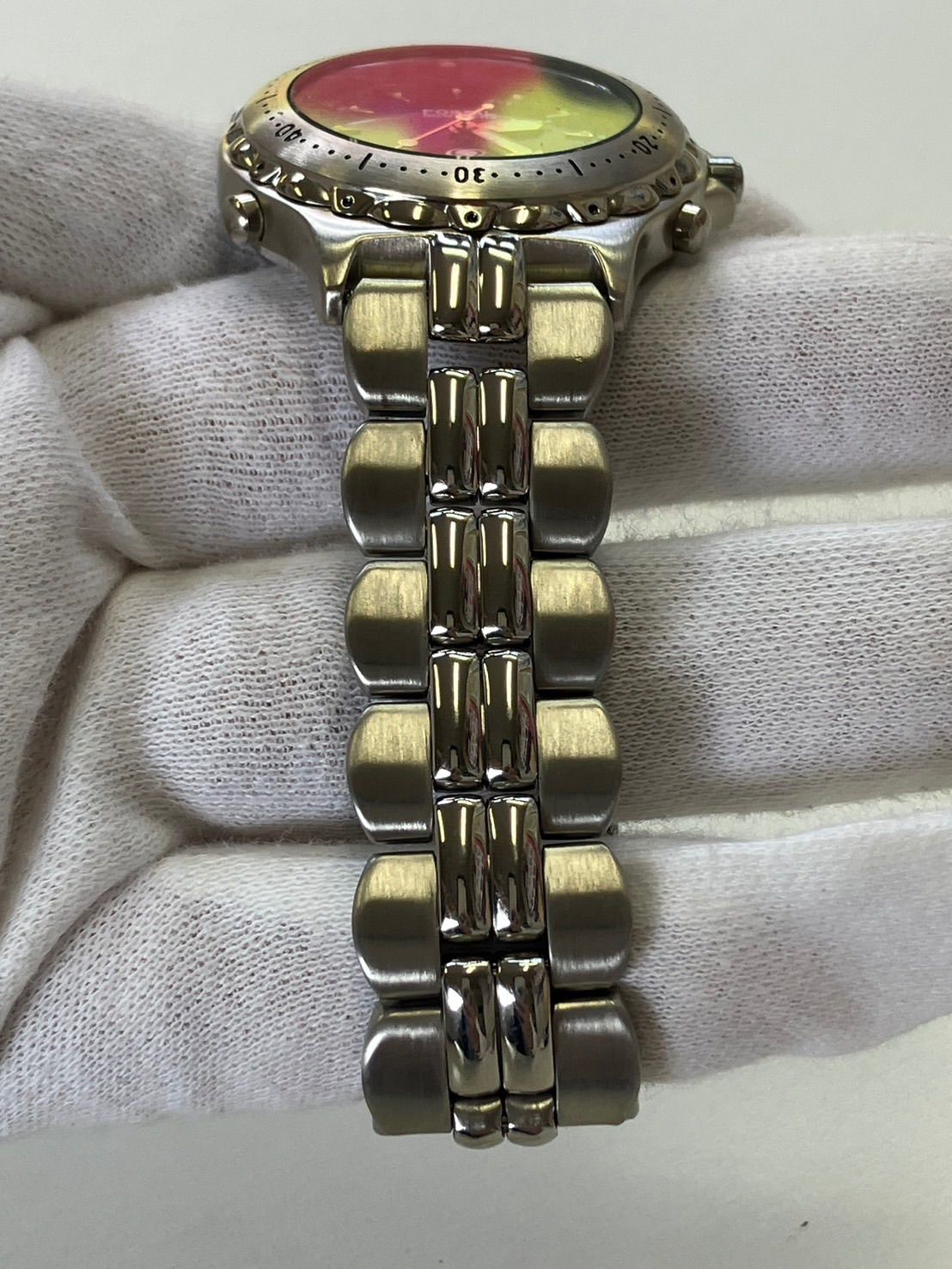 中古品】 FOSSILフォッシル blueブルー 50METER 腕時計 AM-3244 
