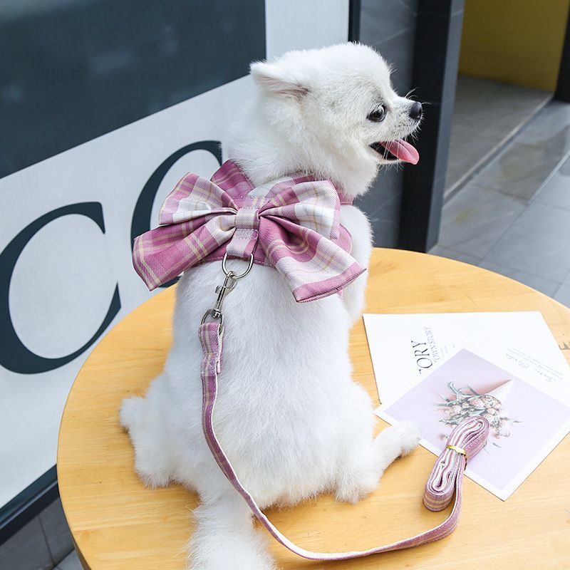 人気の福袋 爆買い 新品 未使用 犬 ハーネス 犬の服 リボン かわいい リード付き クリスマス ピンク 犬用品 Www Liberisogni Org Www Liberisogni Org