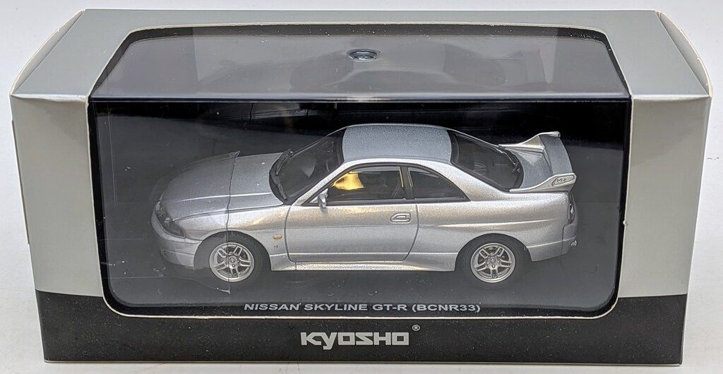 京商 1/43 日産 スカイライン GT-R(BCNR33) 1995 スパークシルバー 5点