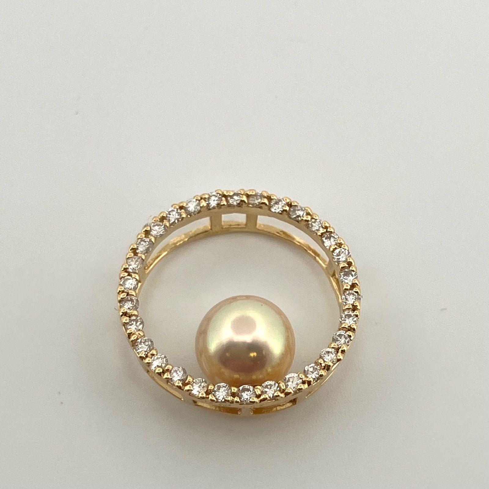 ☆綺麗！照り大玉天然あこや真珠9.0mm k18金ペンダント★超美品！ K18あこや真珠8.7mmペンダントネックレス - 真珠専門店 おおば