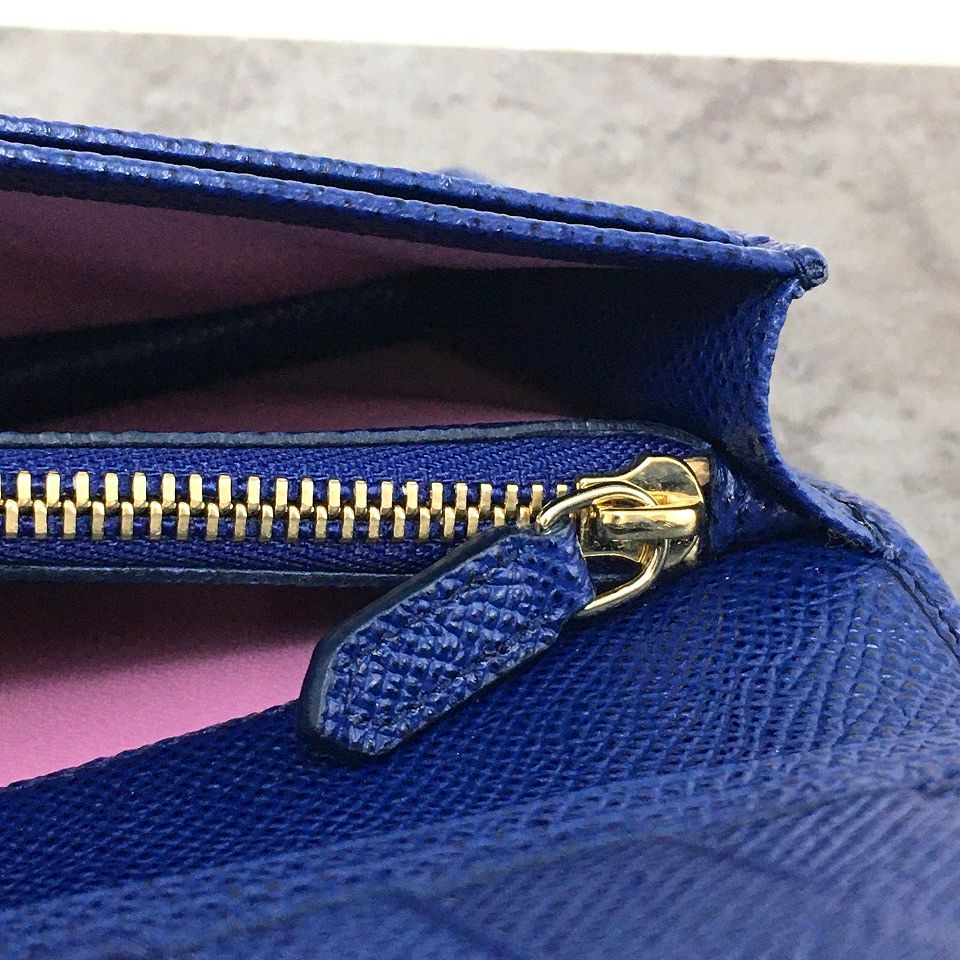 送料込み！ 未使用品 BVLGARI 長財布 ブルー ブルガリブルガリ 箱付き  