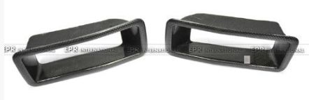 未塗装日産GTR R32改造Nismoタイプ 樹脂繊維フロントバンパーダクト フロントインテーク口 交換改造2009-2017