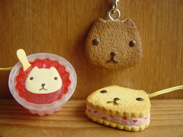♯Ffm10AZカピバラさんひんやりデザートストラップ全6種