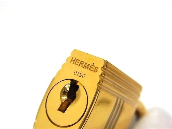HERMES エルメス カデナ ゴールド キーなし 南京錠 HERMES ゴールド