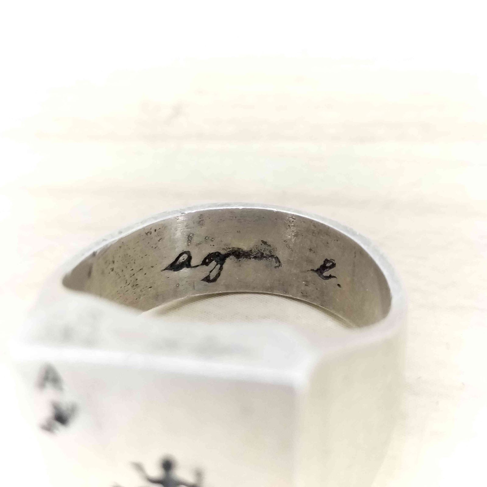 アニエスベーオム Agnes b.homme レザールリング メンズ 18号 - メルカリ
