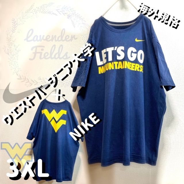 NIKE カレッジTシャツ 青 Lサイズ - バスケットボール