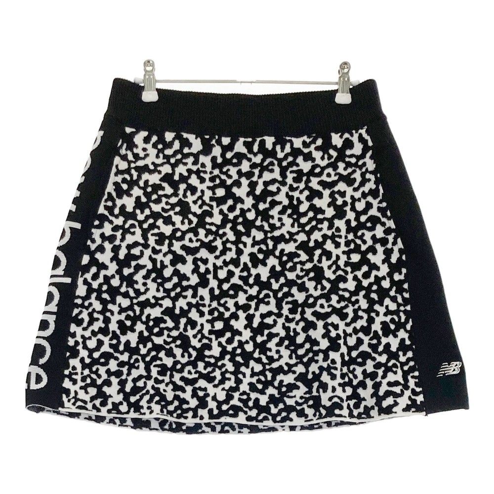 サイズ：1 NEW BALANCE GOLF ニューバランス  ロゴ ニットスカート 総柄 ブラック系 [240101371217]# ゴルフウェア レディース ストスト